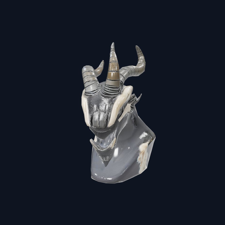 Obsidian Dragon Bust model pack